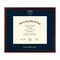 Framerly - Emory University 17"w x 14"h Diploma Frame - Fits a bachelor's, master's and phd - Gold Embossed Diploma Frame - Cherry Moulding with Navy Matting